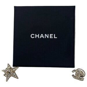 Chanel Crystal Hair Clips -CC and Star